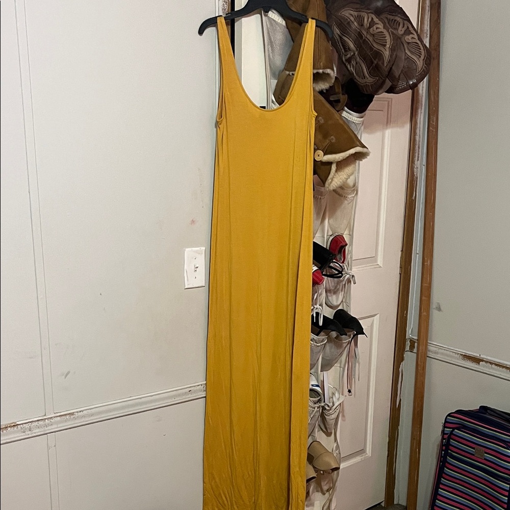 Forever 21 Mustard Maxi Dress